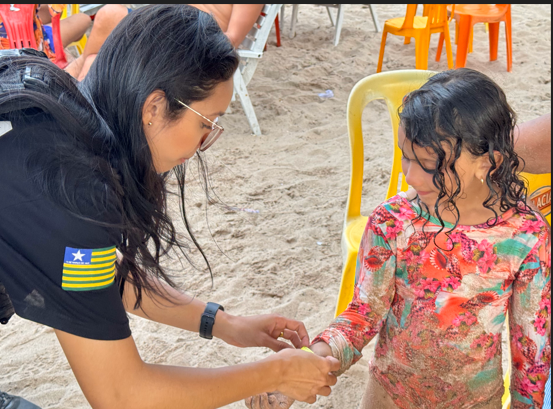 SSP-PI realiza identificação de crianças nas praias do litoral do Piauí