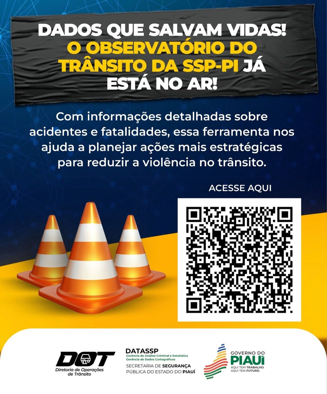 SSP-PI lança observatório para fortalecer a segurança no trânsito
