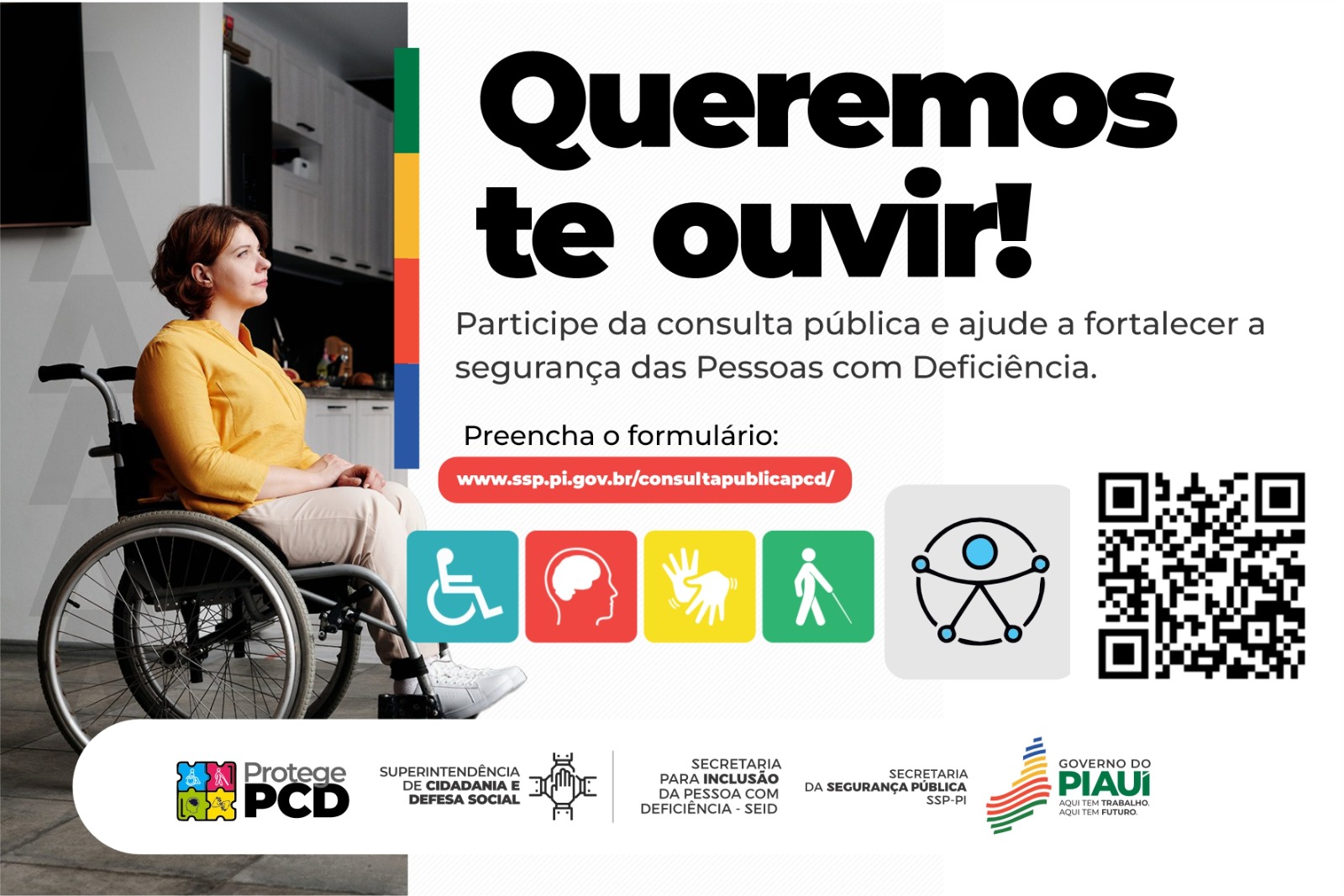 SSP e Seid lançam consulta pública para criação de Plano de Combate à Violência Contra Pessoas com Deficiência