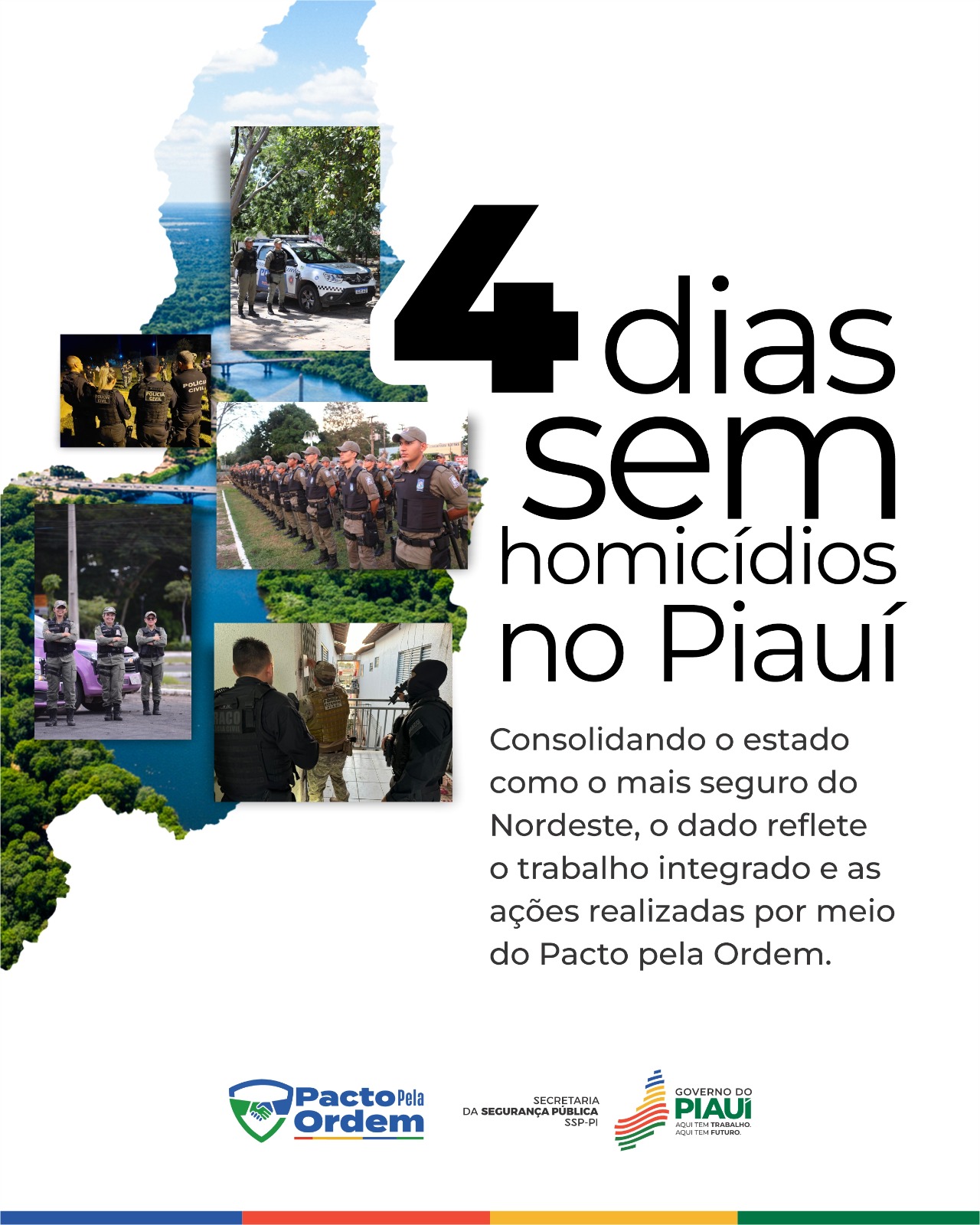 Piauí completa quatro dias sem registrar homicídios