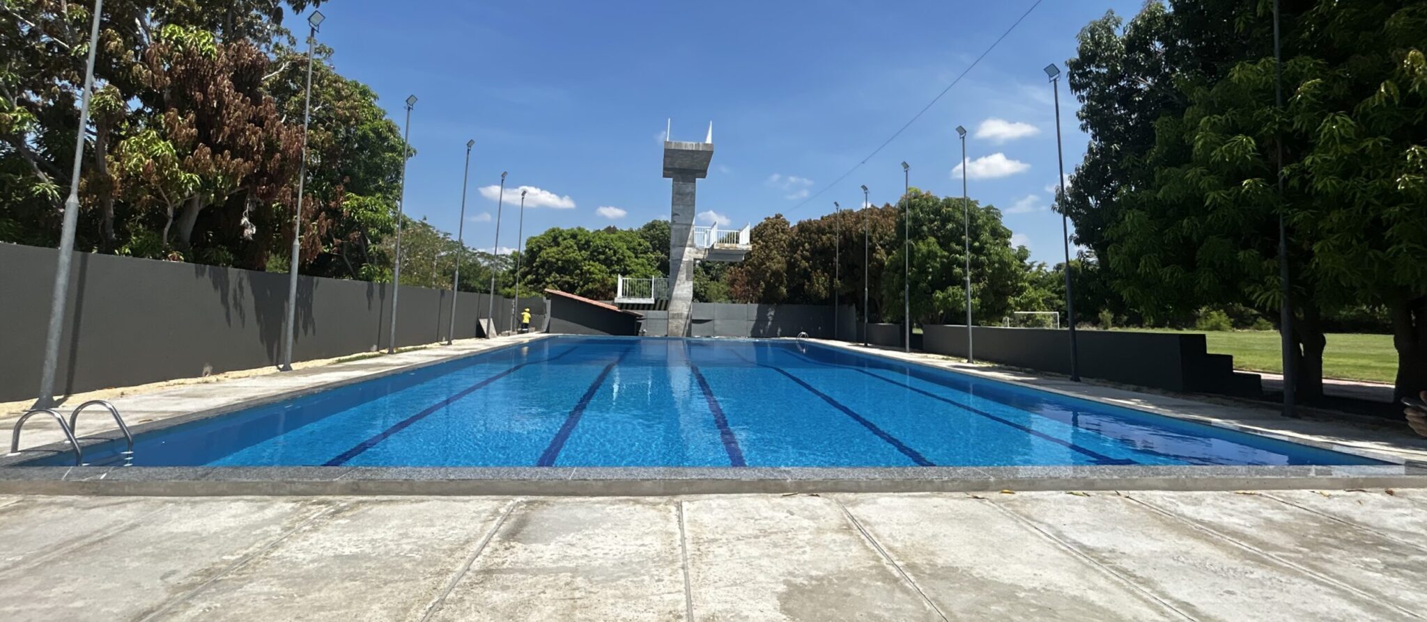 Segurança inaugura piscina semiolímpica com plataforma de salto na Acadepol nesta quinta (4)