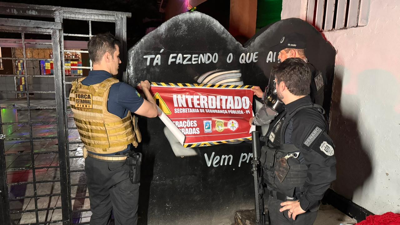 SSP interdita boate durante operação de combate ao tráfico de drogas em Teresina