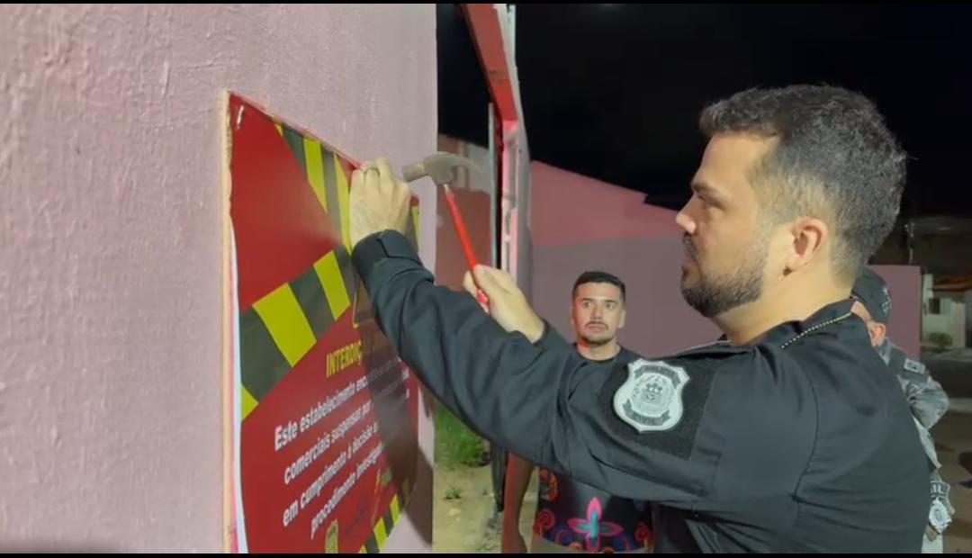 SSP-PI interdita estabelecimento comercial e realiza busca domiciliar do local em Parnaíba